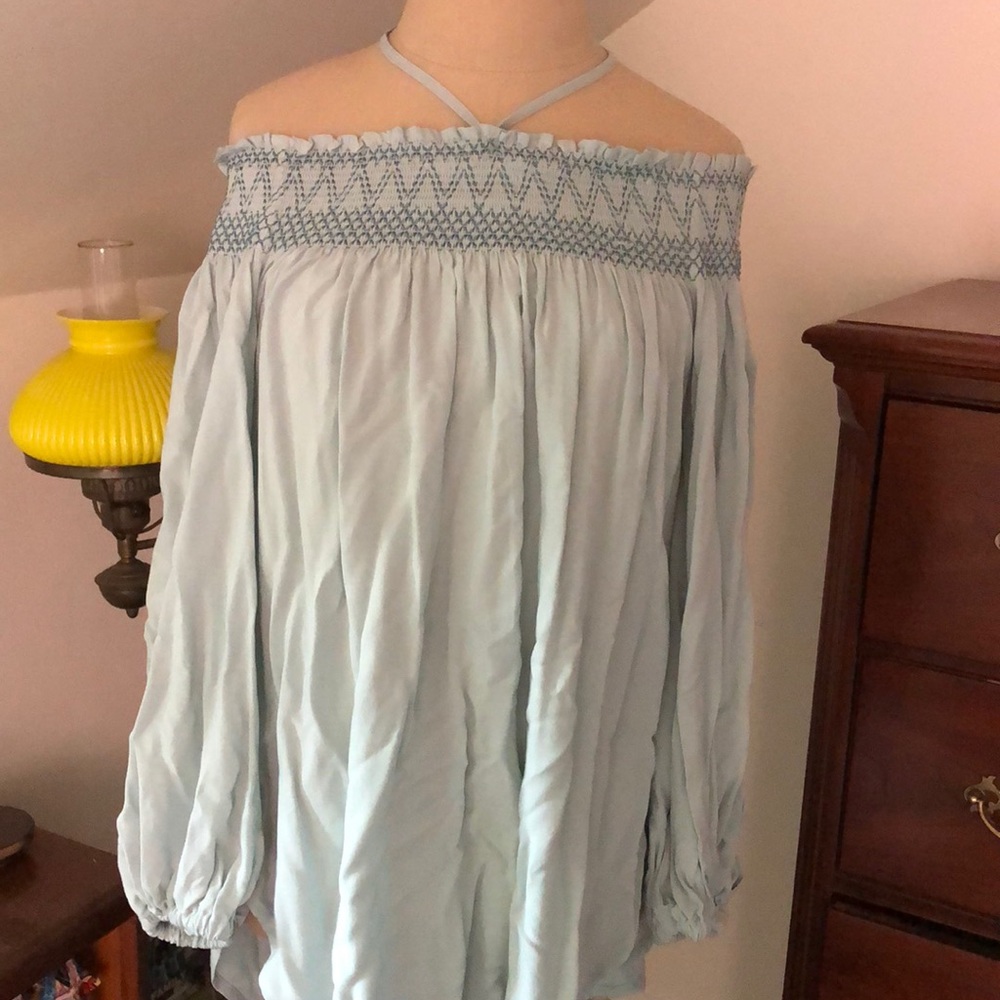 Off the shoulder flowy top